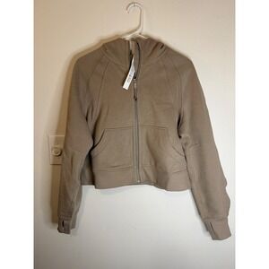 Lululemon Scuba Oversized Full Zip Hoodie Size XS/S Sheer Oak NWOT $148 MSRP